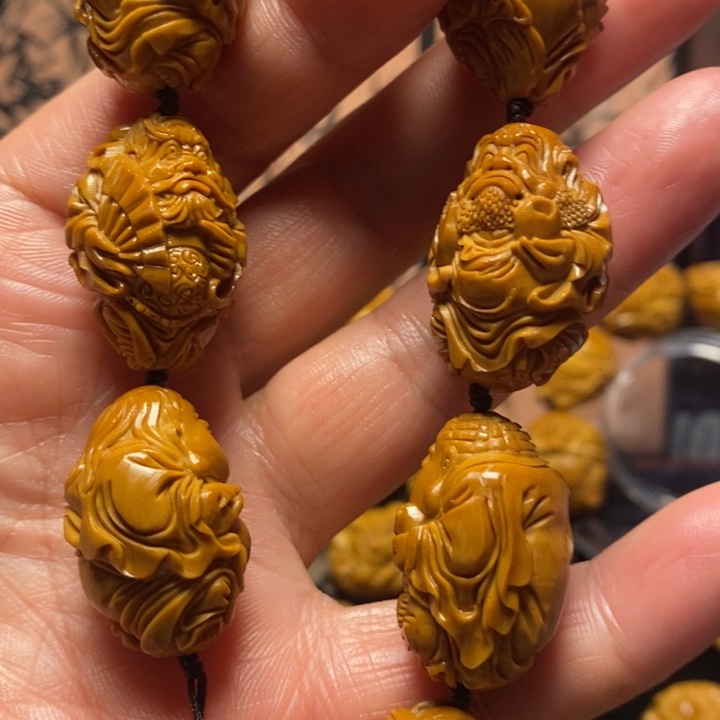 橄榄核手串/手链足*迹群仙手串