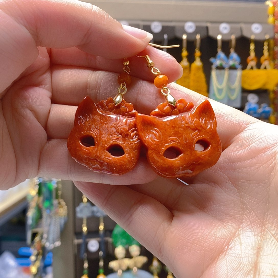 未镶嵌翡翠耳饰翡翠