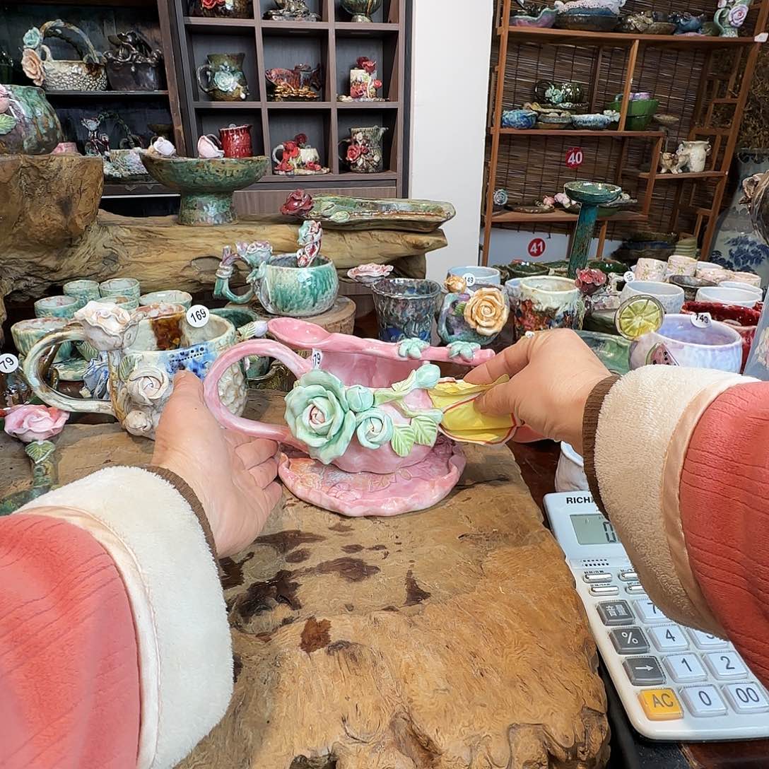 略***呀纯手工咖啡杯，餐具