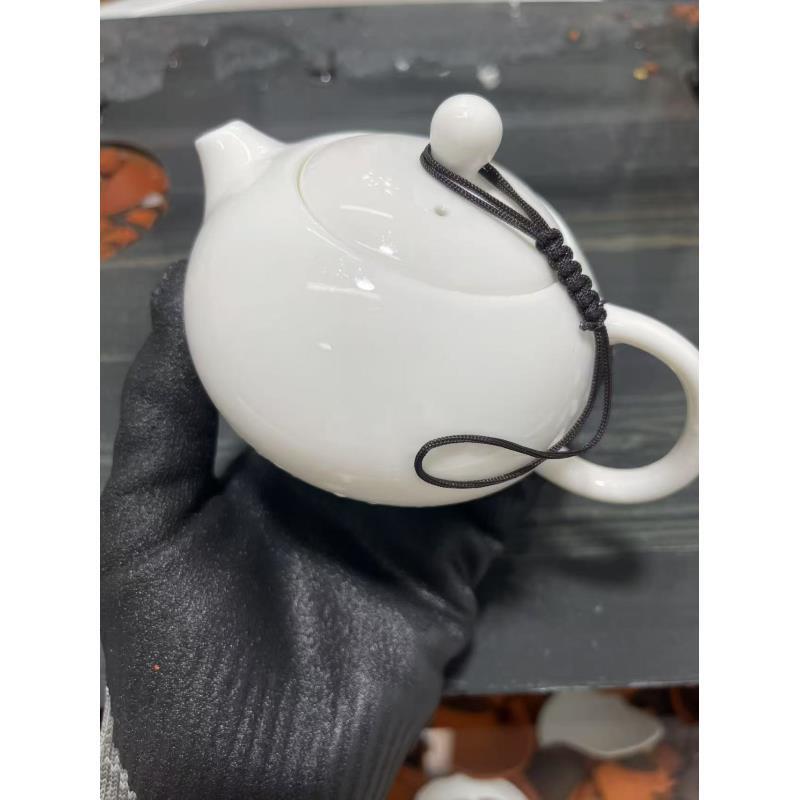 k250ml羊脂玉瓷泡茶壶白瓷西施壶