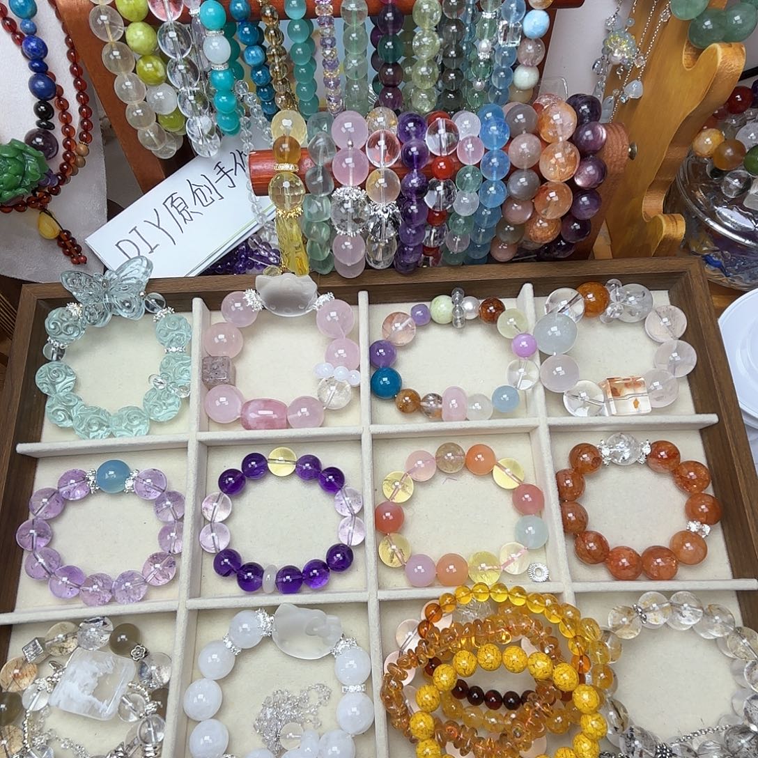 烟晶手链银S925镶嵌