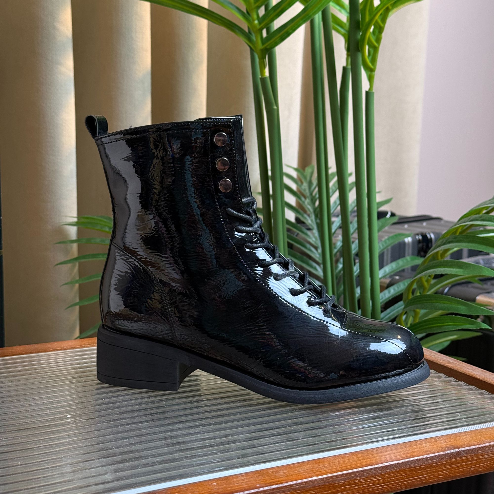 【钟意】X088依思Q黑色时尚百搭低靴86149