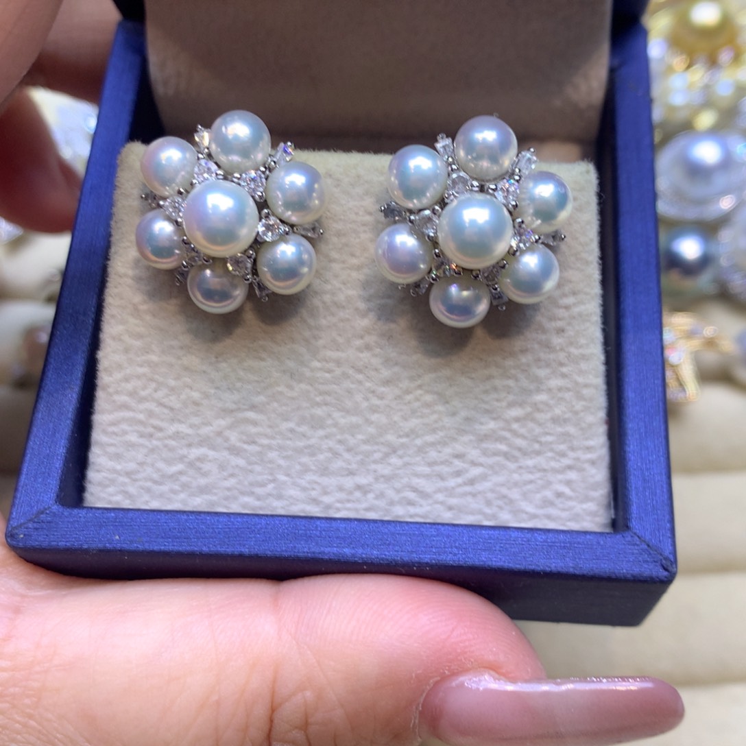 未镶嵌耳饰淡水珍珠