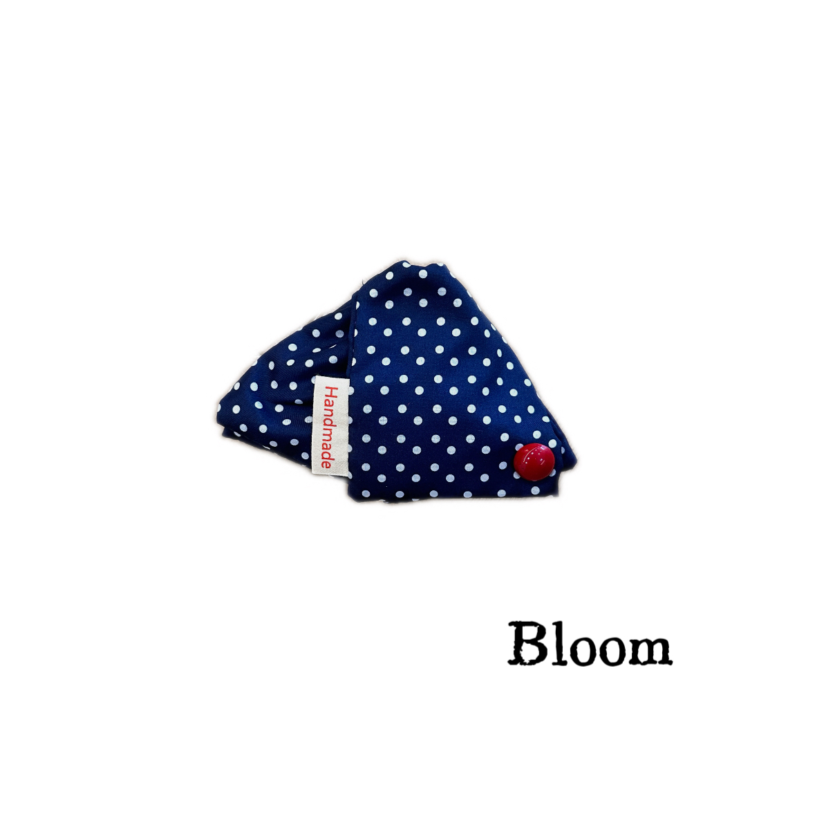 bloom   气质女法式抓夹简约风百搭饰品蓝色小众波点可爱发夹