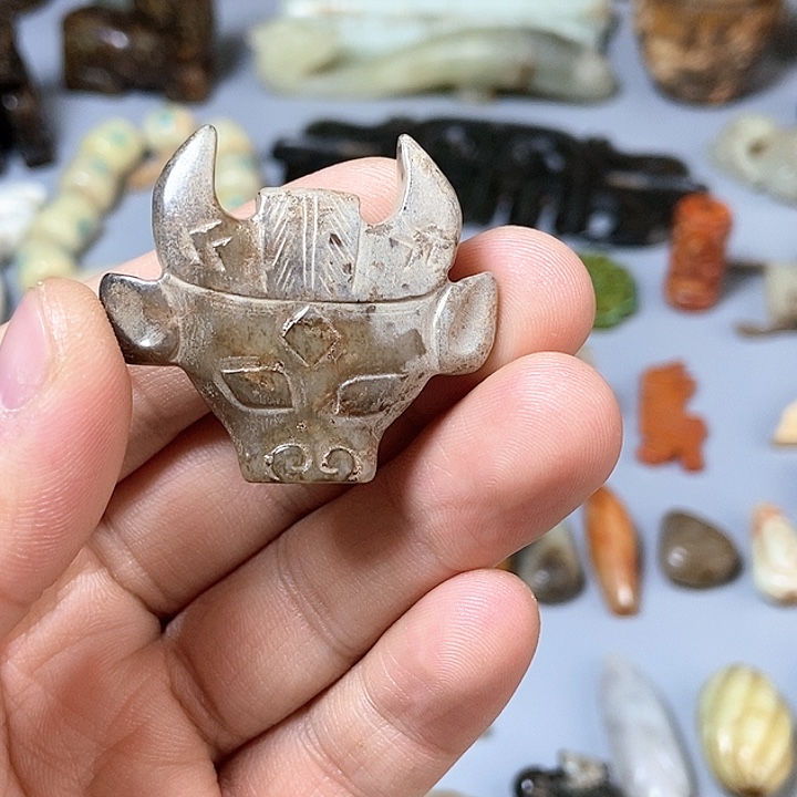 和田玉未镶嵌颈饰116