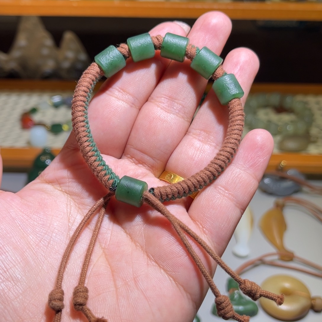 和田玉未镶嵌手链