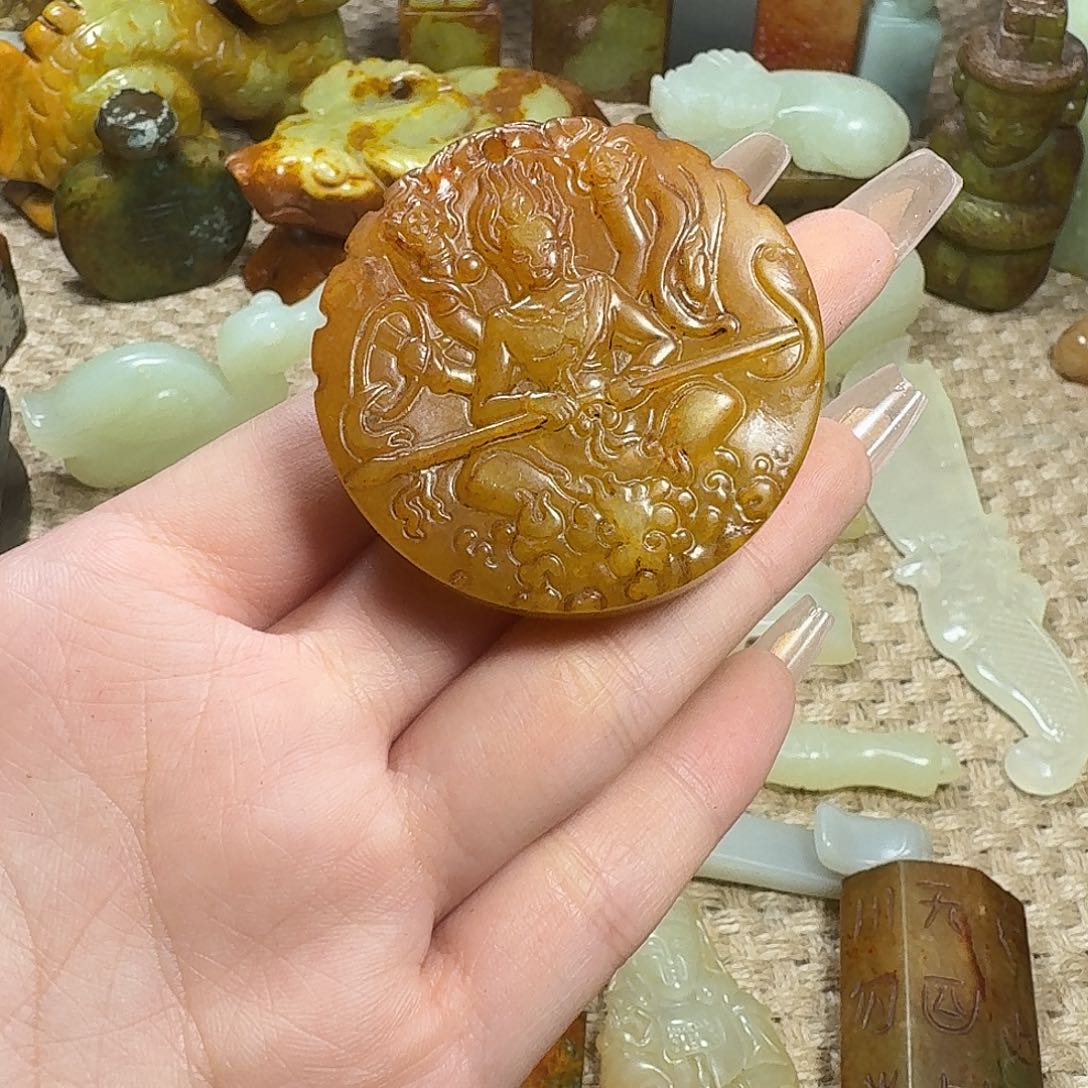 白玉菩提吊坠挂件