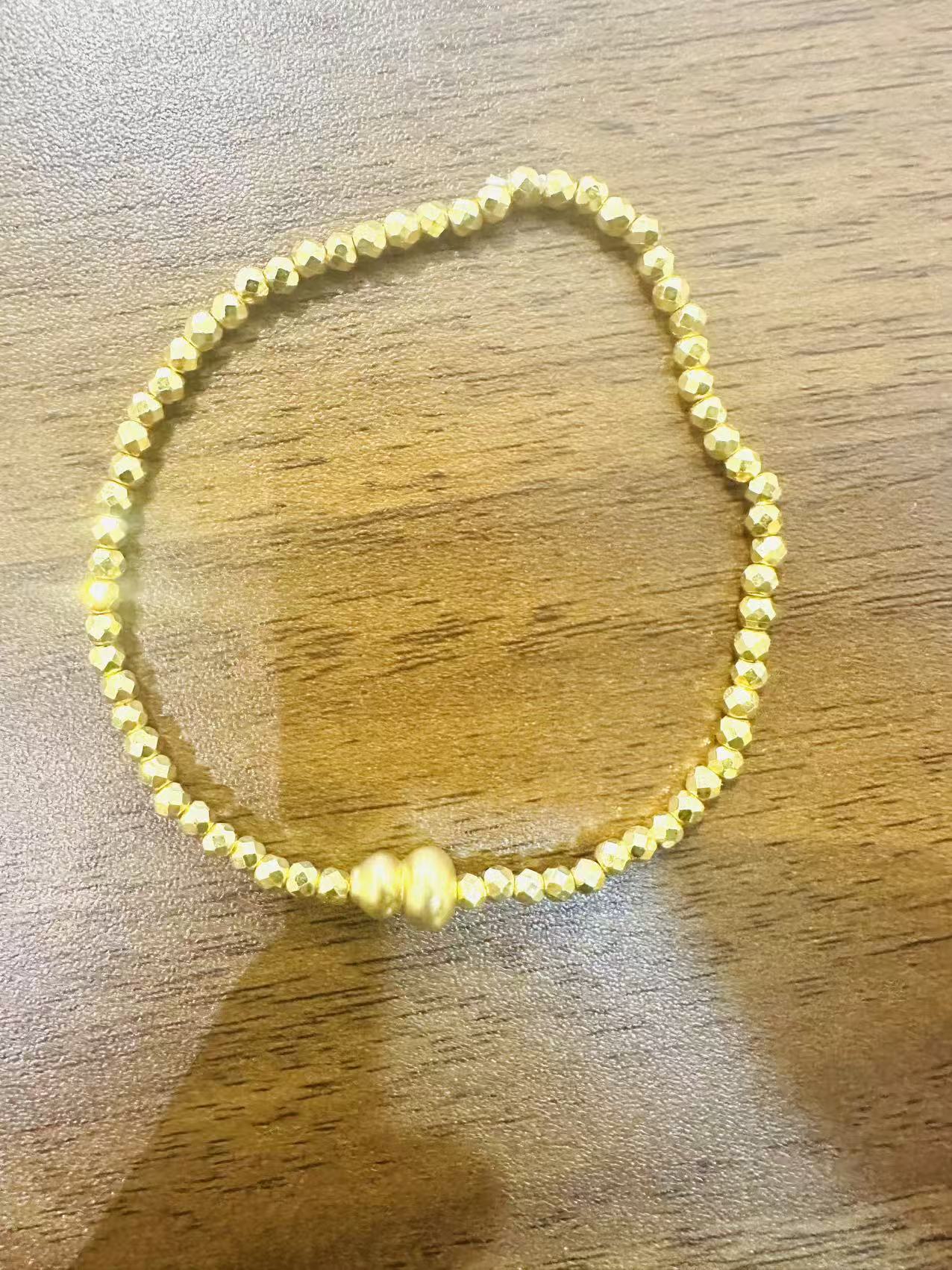 倾爱一饰足金999蹦迪葫芦手串