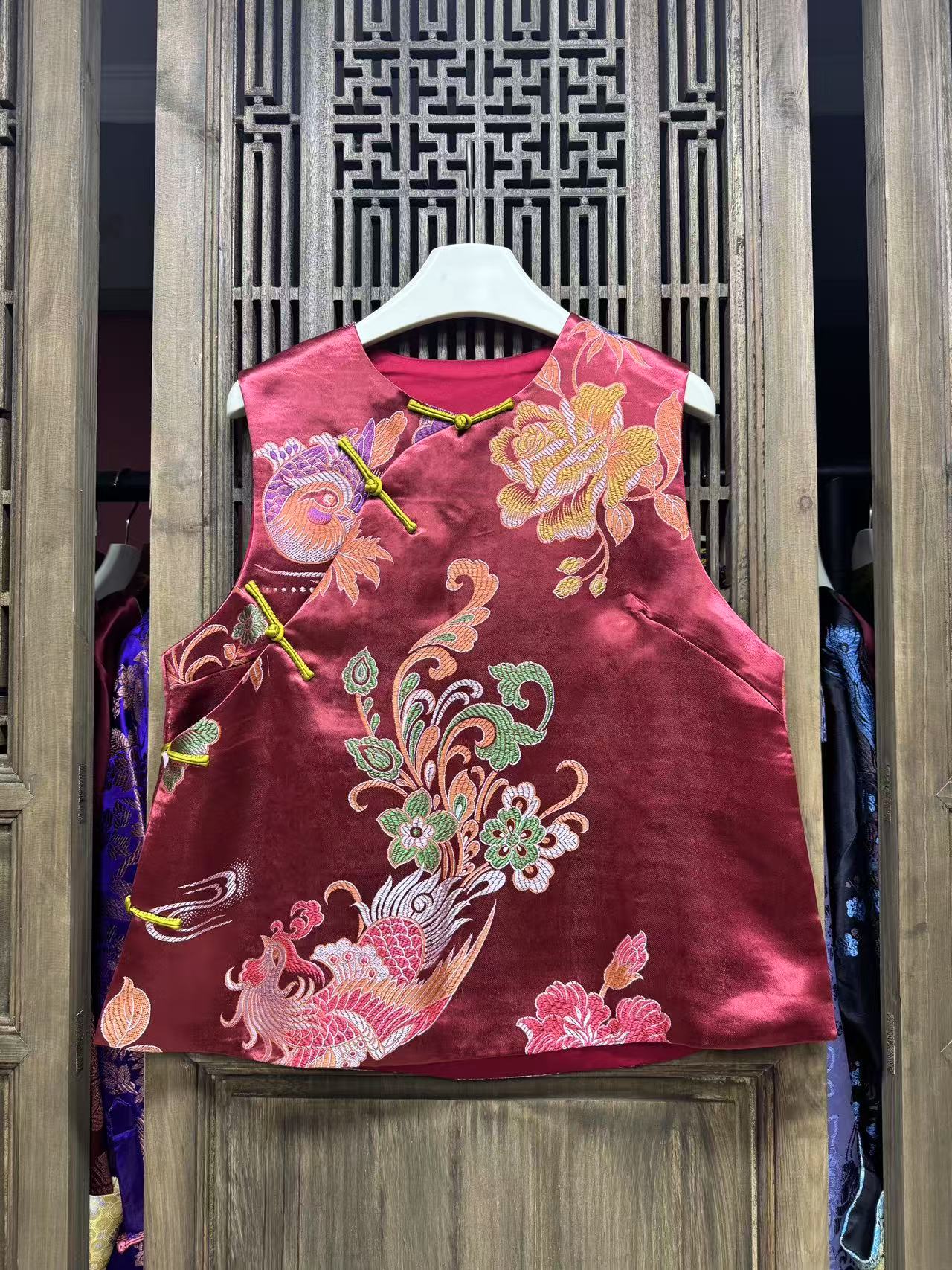 云喜原创织锦双层福利小马甲02