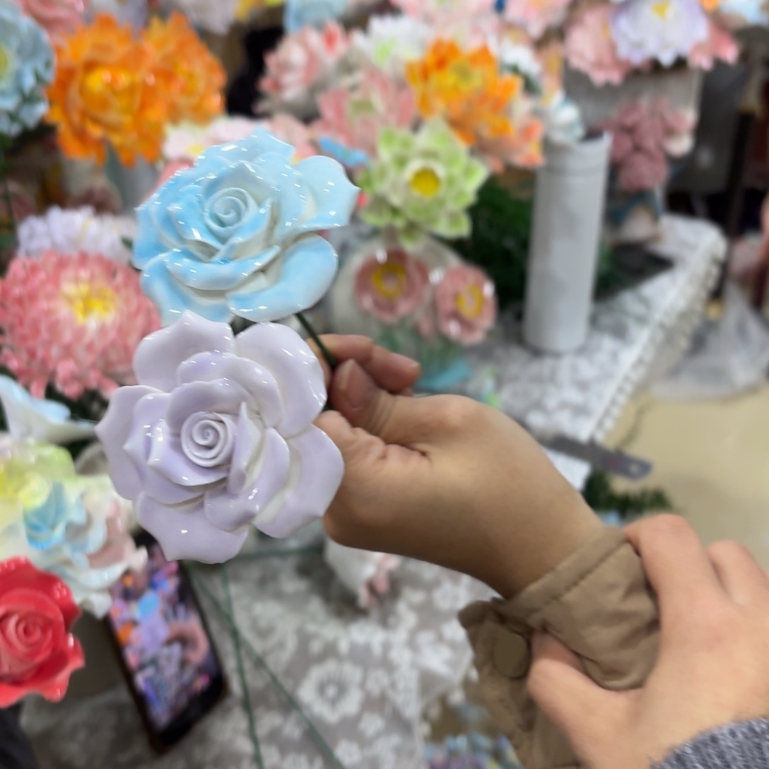 陶瓷花，拍满20发货，退款拉黑