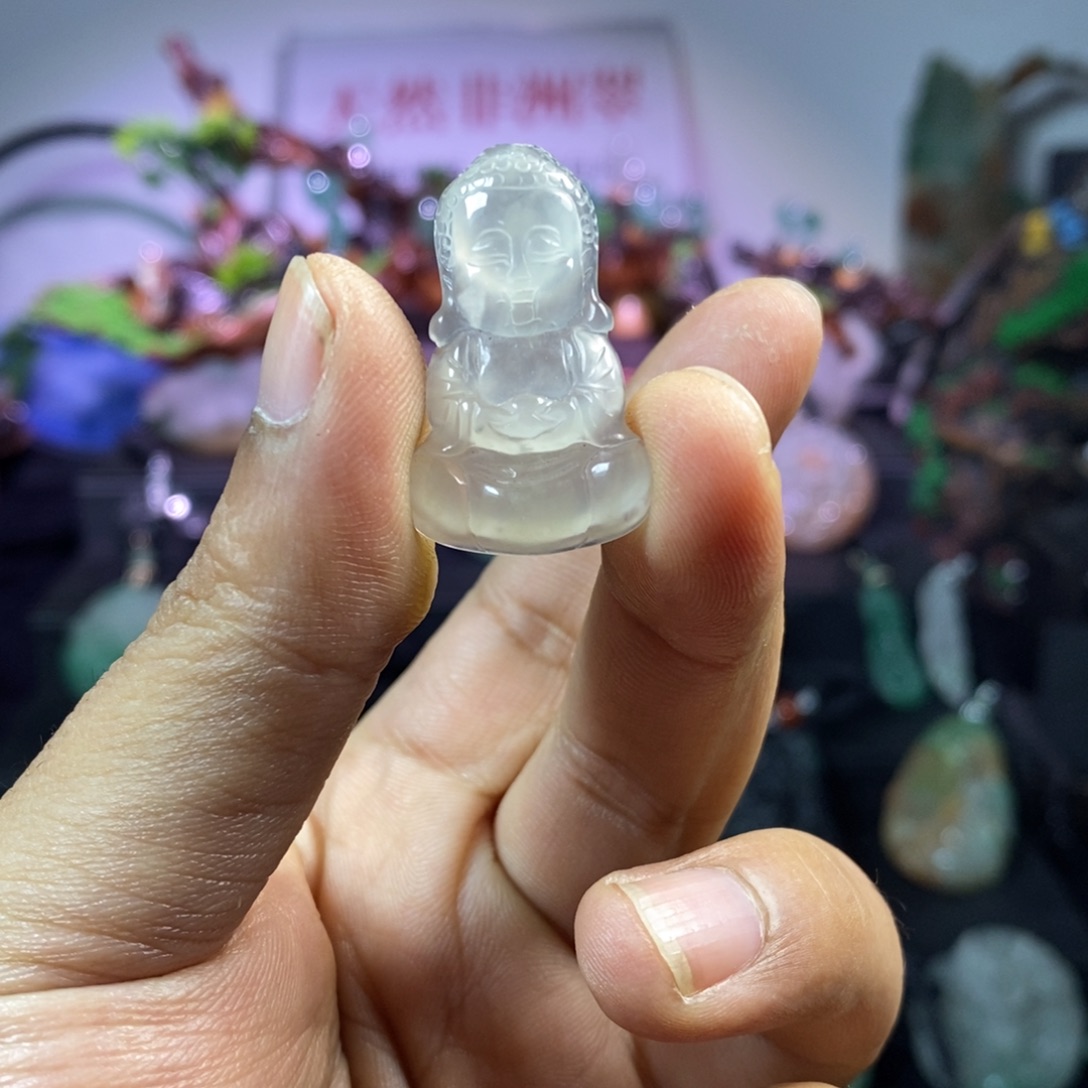 石英质玉（非洲翠）未镶嵌吊坠(不含链)