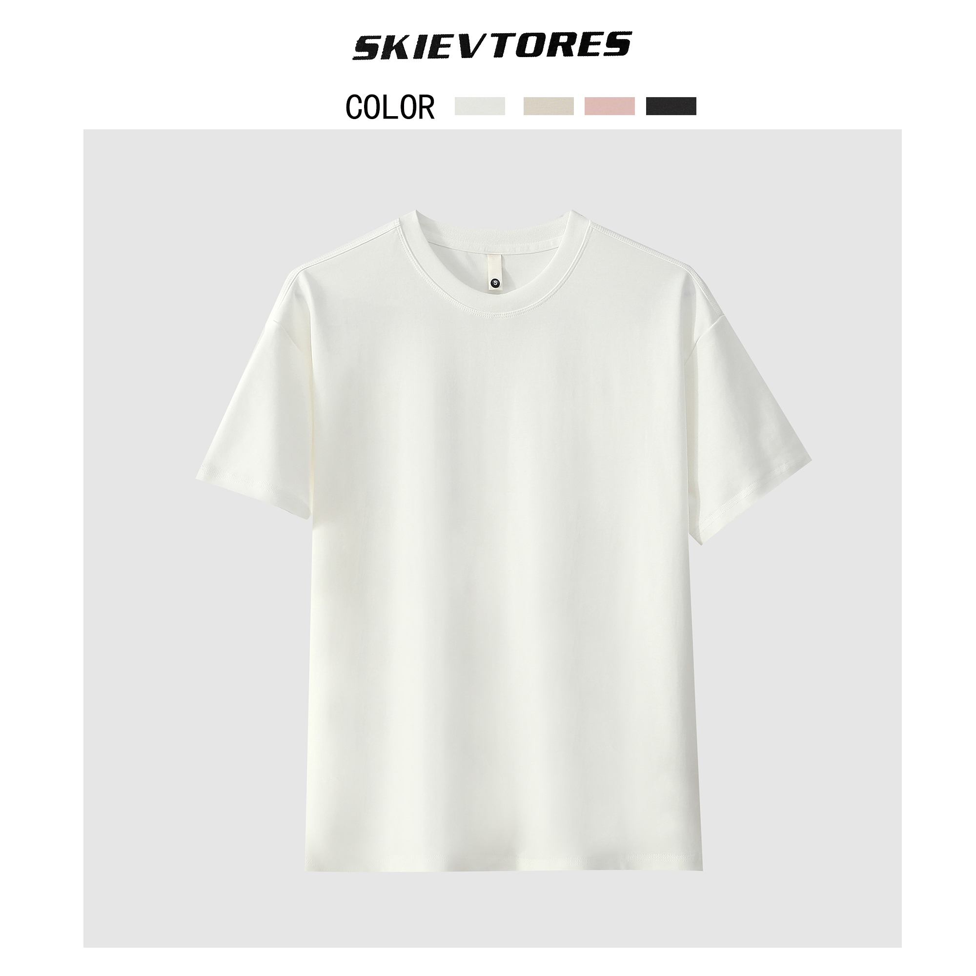 272隽染发膏休闲女士百搭圆领纯色简约大气短袖T恤