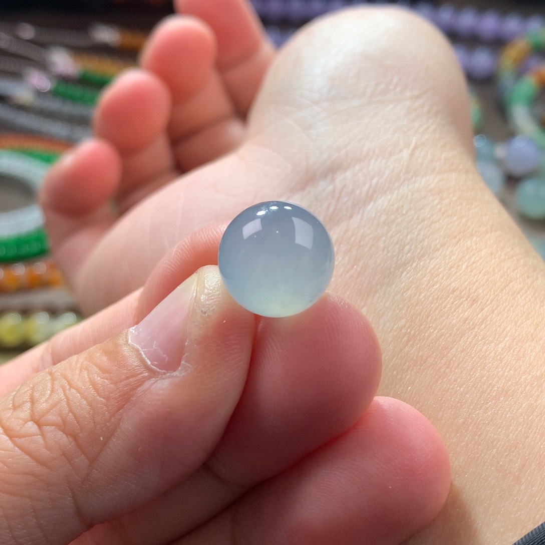 未镶嵌翡翠手链卡12.6梦幻冰蓝