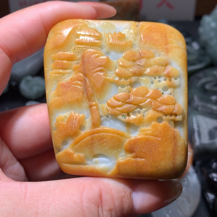 翡翠未镶嵌颈饰保真天然A货翡翠