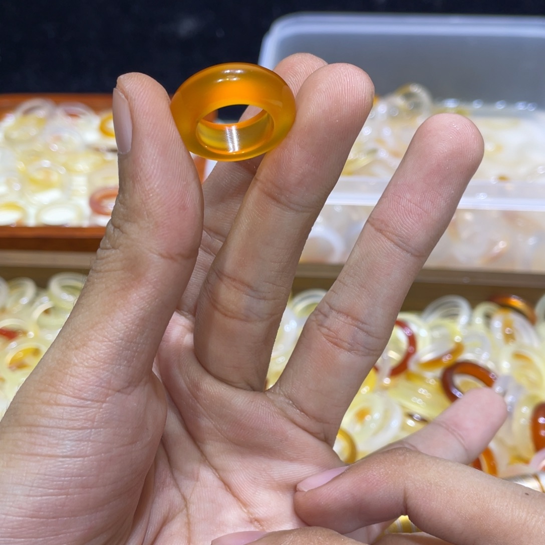 玛瑙/玉髓未镶嵌戒指266号港6