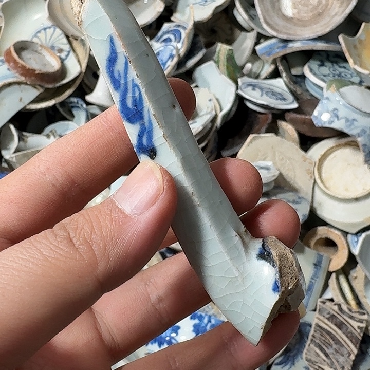 长***庚瓷片瓷片标本，顺丰包邮