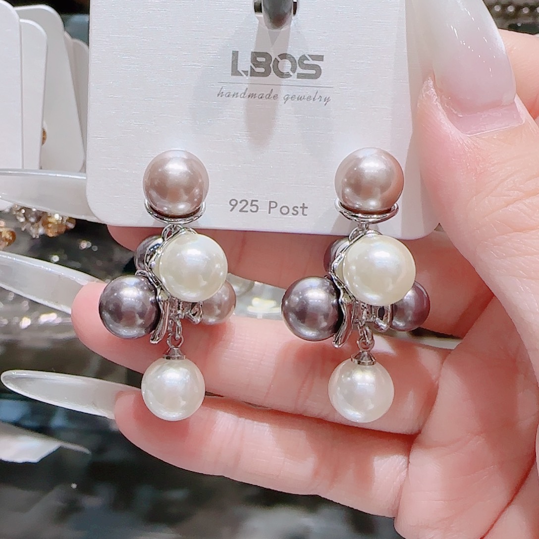 锆石铜合金925银耳环