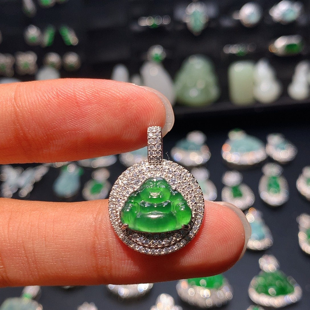 翡翠未镶嵌吊坠(不含链)