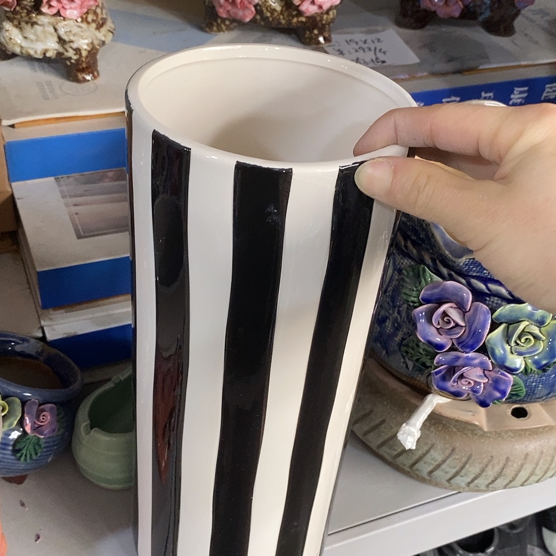 陶杯子陶盆有孔 瑕疵介意勿拍