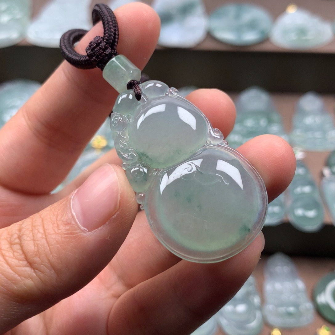 颈饰未镶嵌翡翠天然翡翠