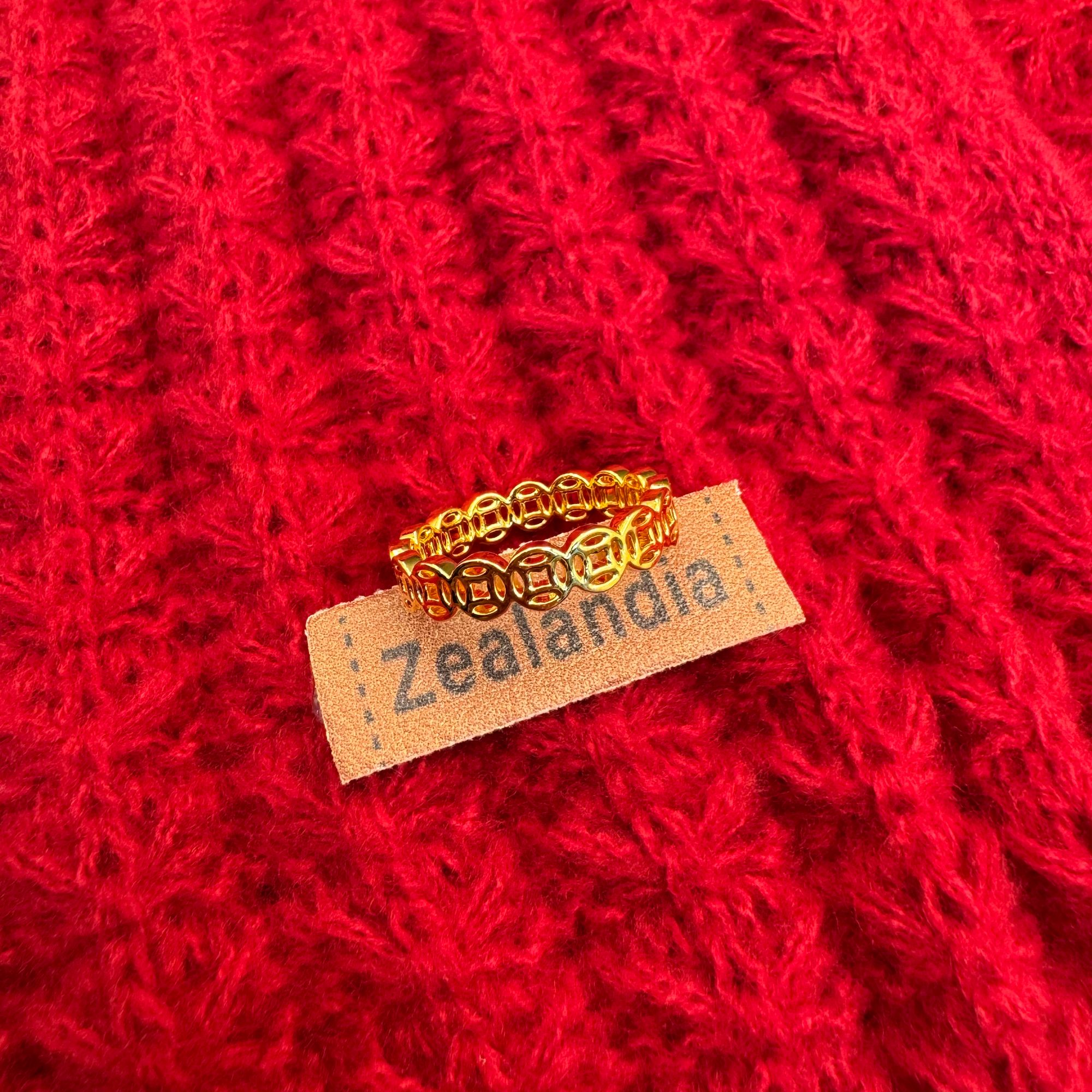 【官方质检】999手工时尚百搭钱多多戒围巾送男友送女友礼物