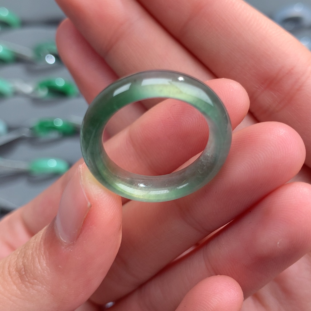翡翠戒指未镶嵌天然17