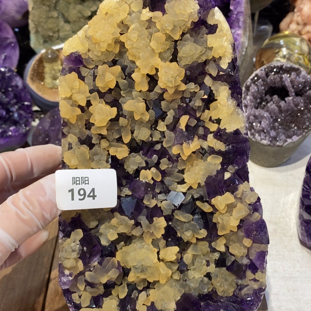 大型摆件（非配饰）未镶嵌紫晶方解石