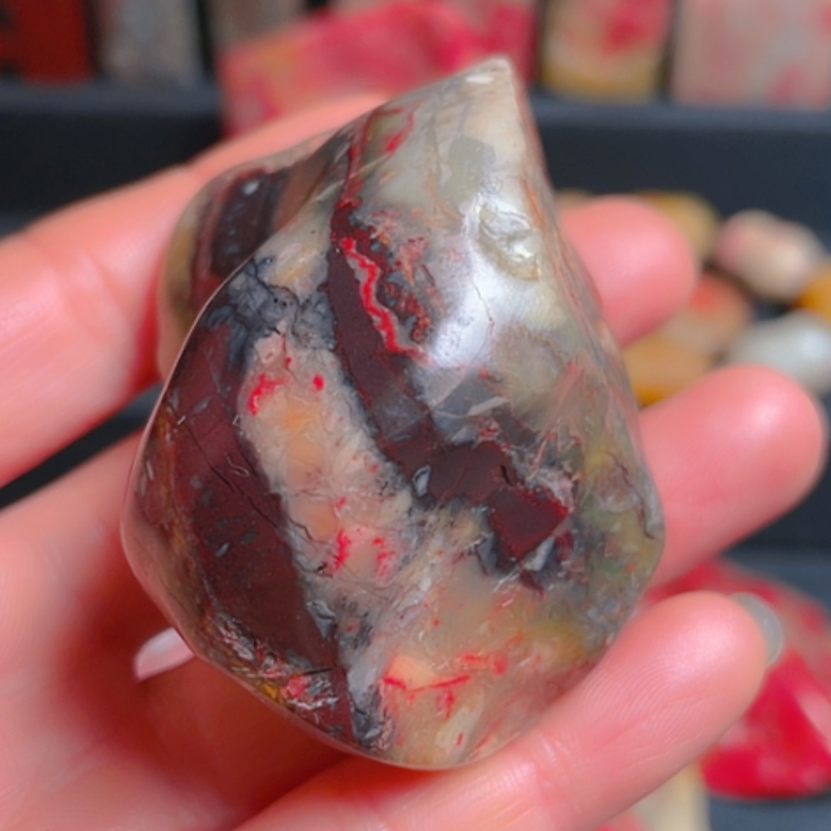 【闪购商品】昌化鸡血石昌化鸡血石巧色把玩料