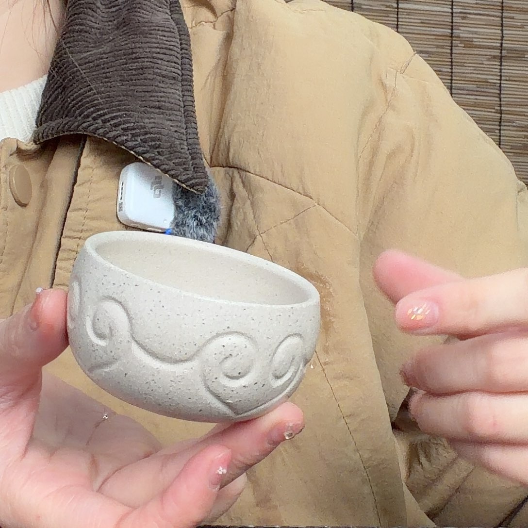 紫砂茶壶原矿白玉段如意主人杯100CC左右没礼盒