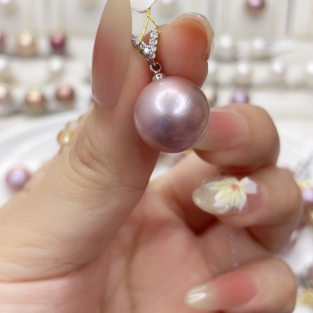 淡水珍珠未镶嵌吊坠(赠链)