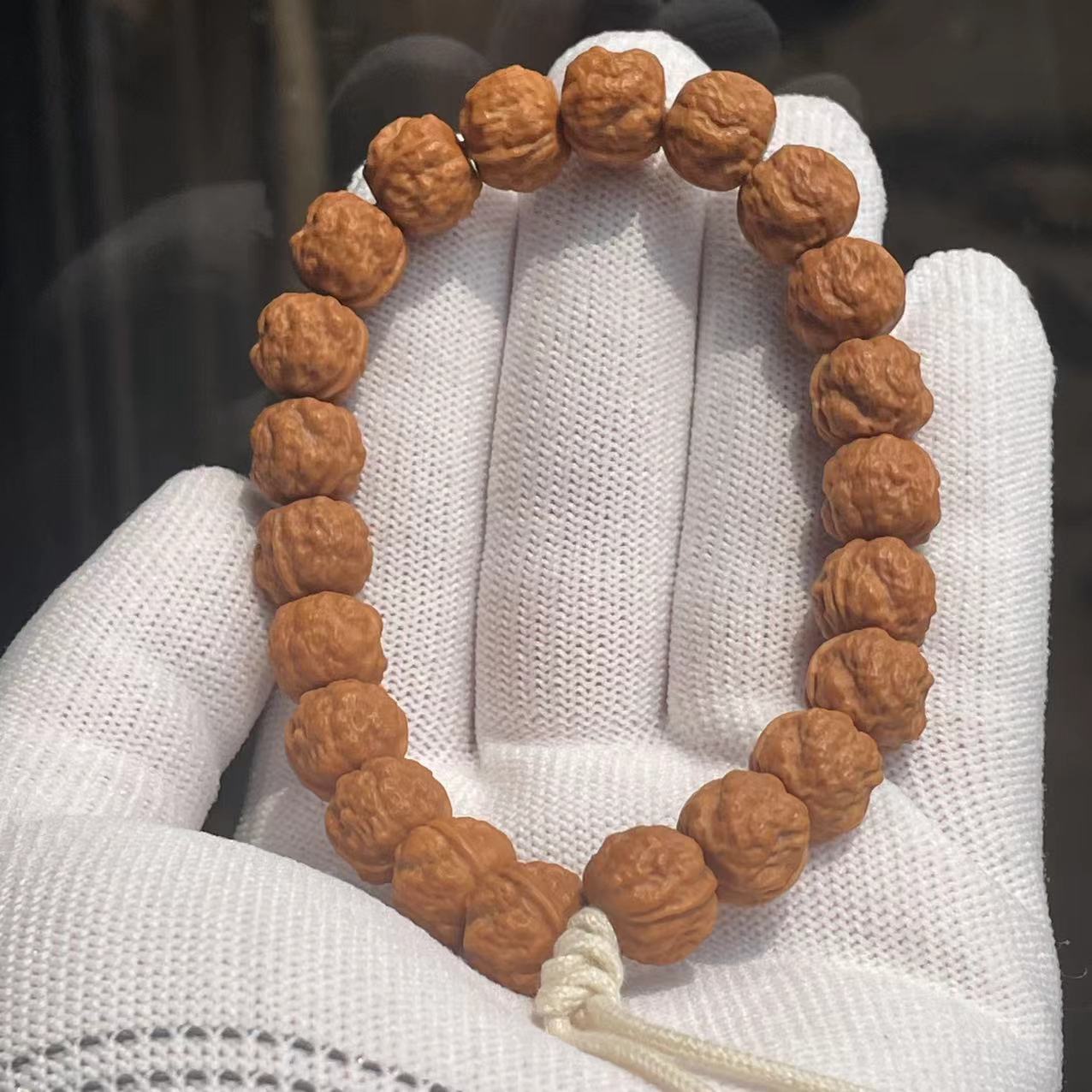 12左右蟾宗猴头核桃精工手串文玩L