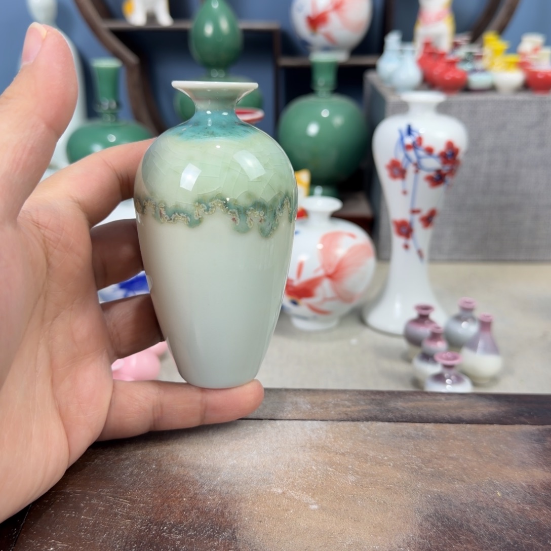 陶瓷手工小花器摆件