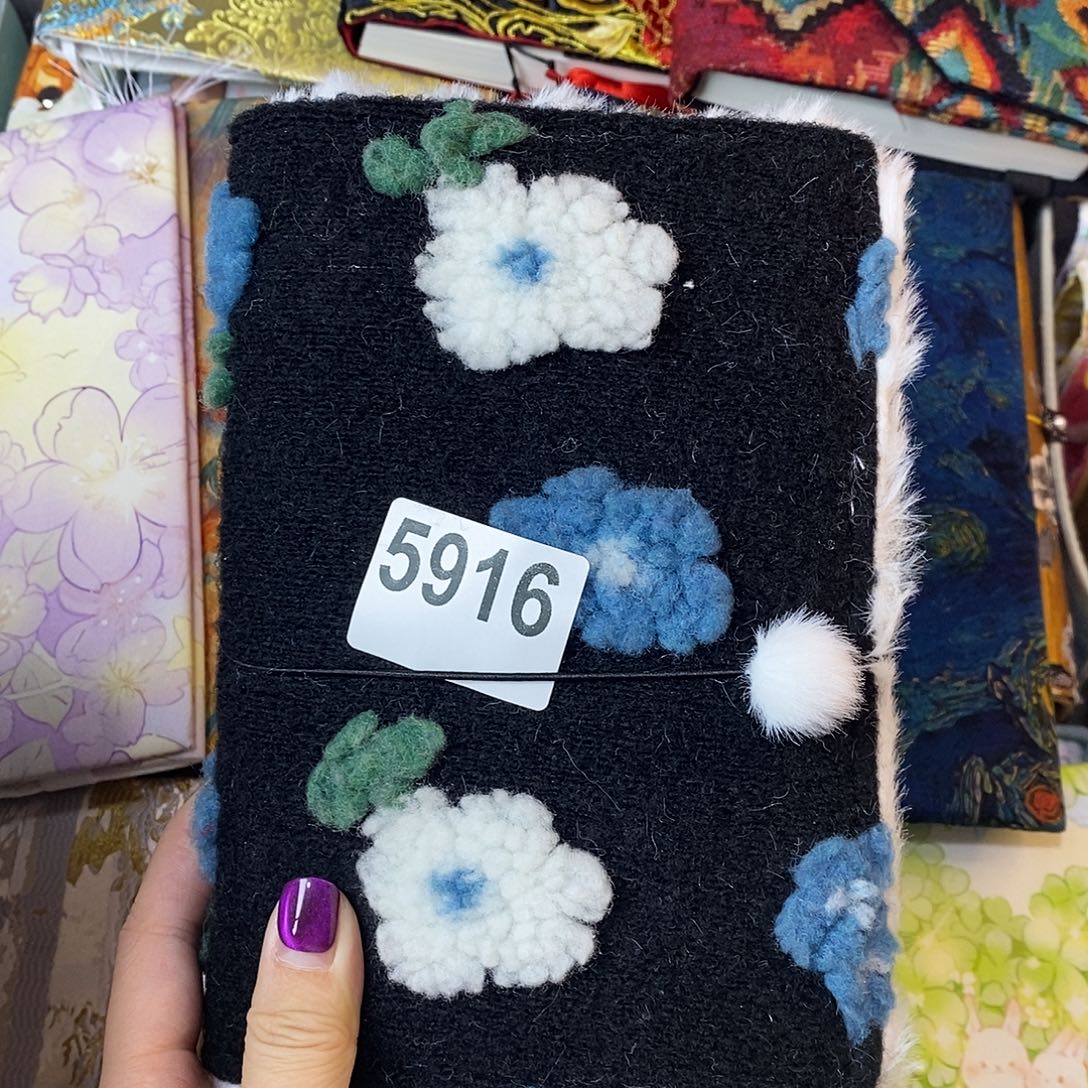 织绣A6活页+横线纸5916