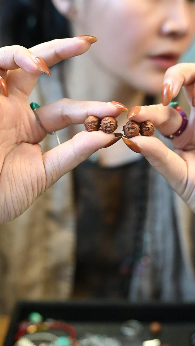 非金属木质吊坠 卡通版罗汉/罗汉多样性一颗