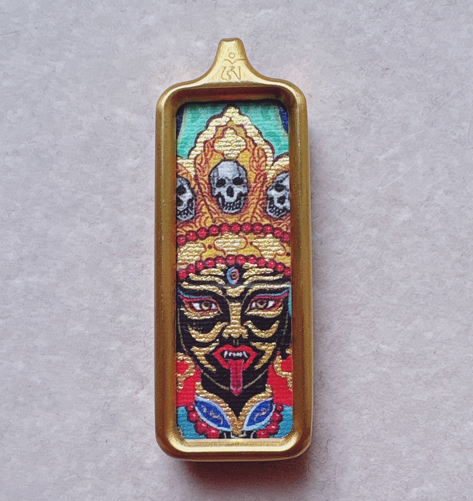 钛钢吊坠 热贡正宗九尾狐狐仙西藏扎基拉姆女王前世今生（多样性）