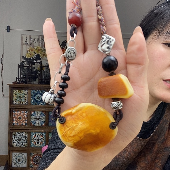 蜜蜡项链未镶嵌项链