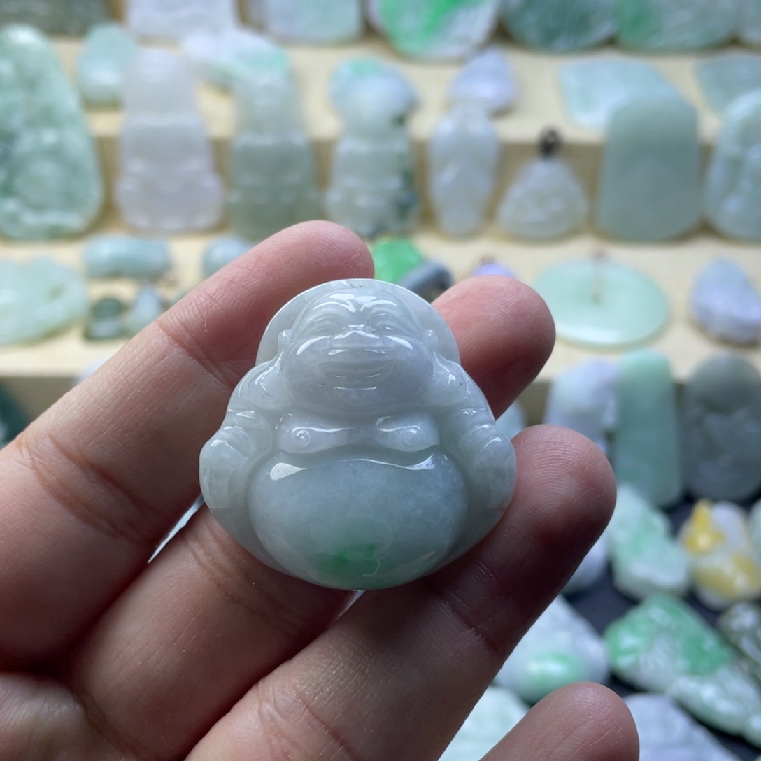 翡翠未镶嵌颈饰纯天然翡翠