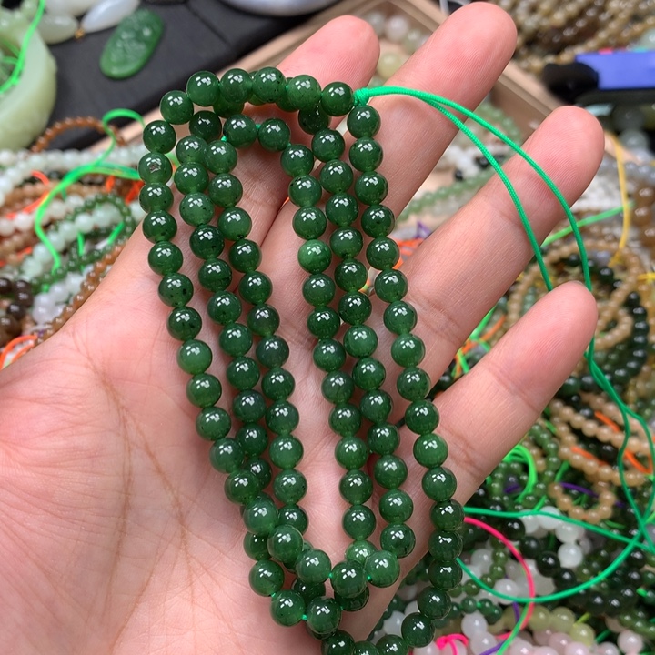 和田玉未镶嵌手链61