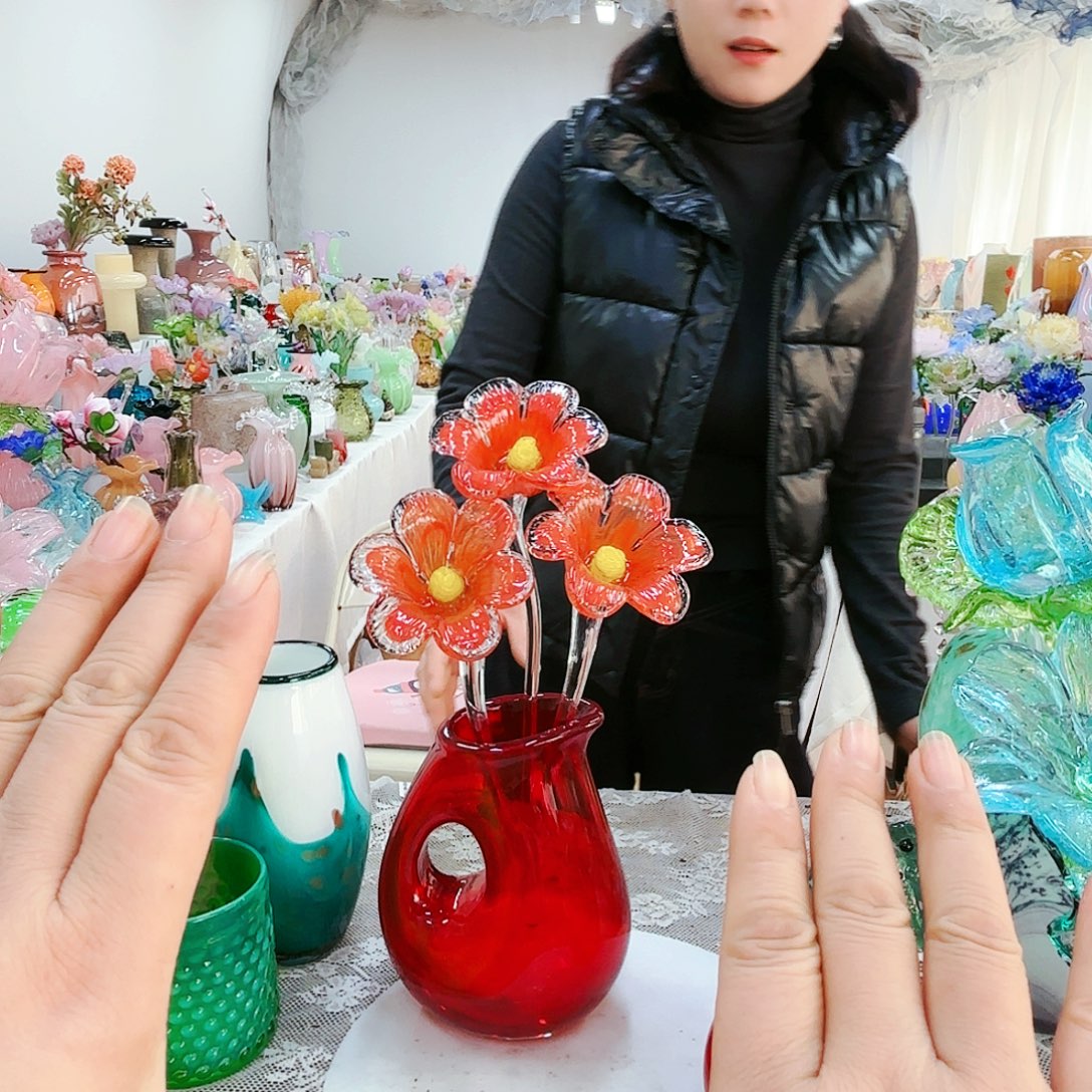 福利不退不换琉璃花瓶艺术品