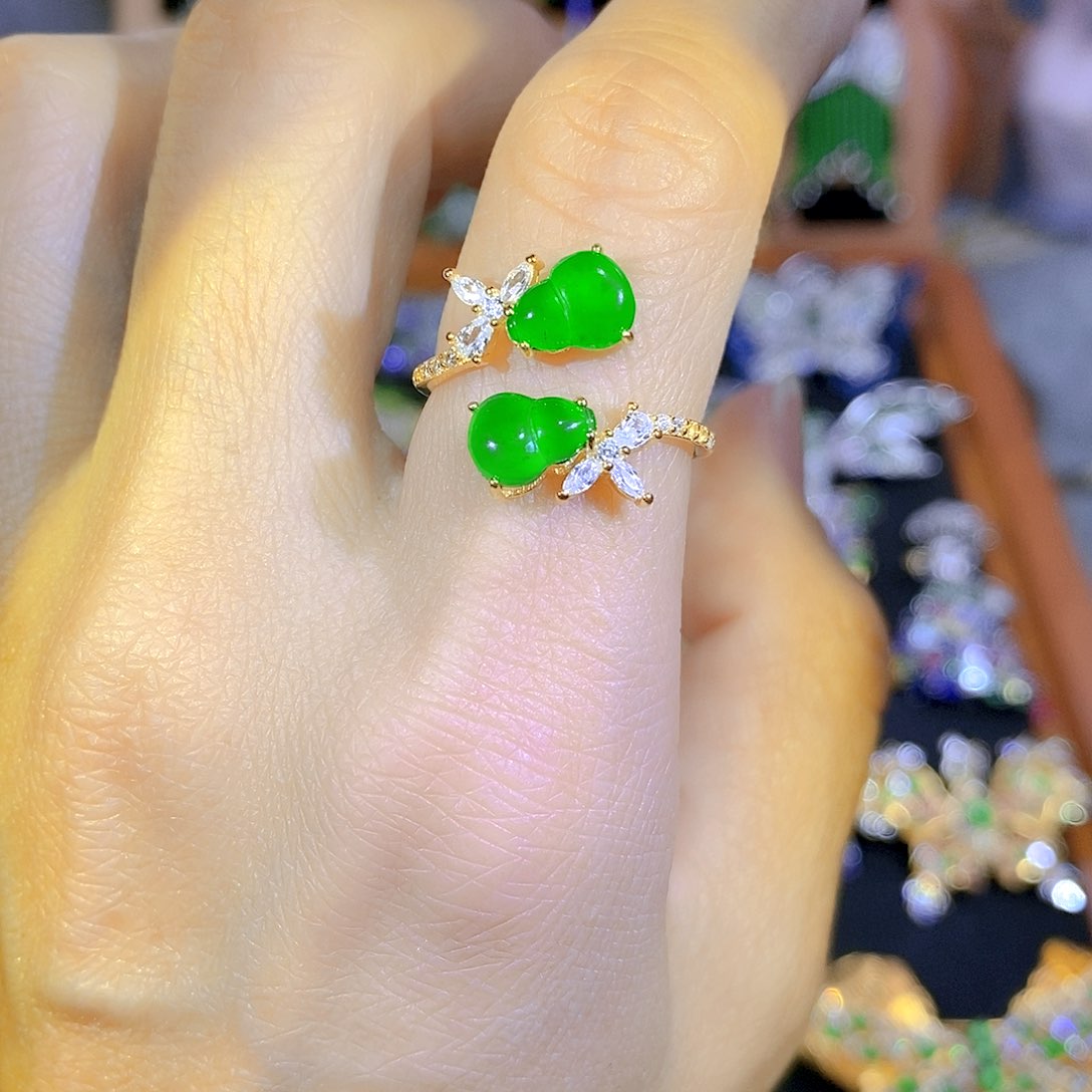 吊坠(不含链)银S925镶嵌翡翠