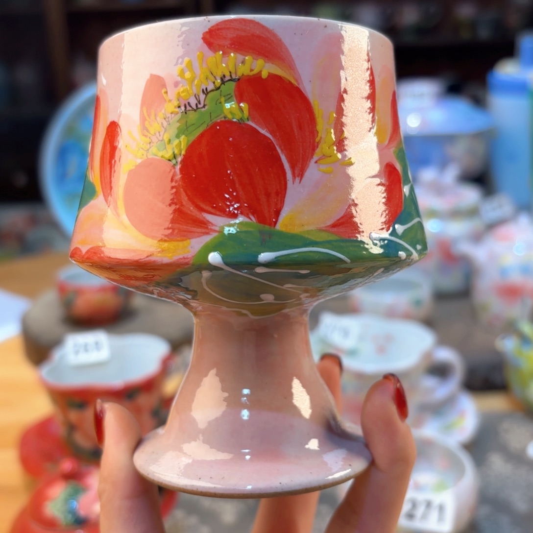 景德镇手绘高温釉下彩陶瓷茶具
