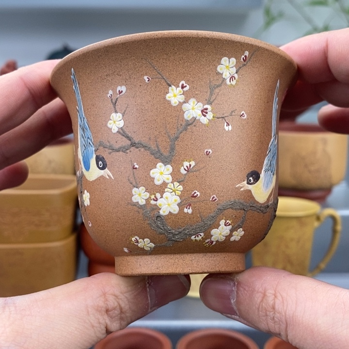 紫砂茶杯宜兴紫砂主人杯