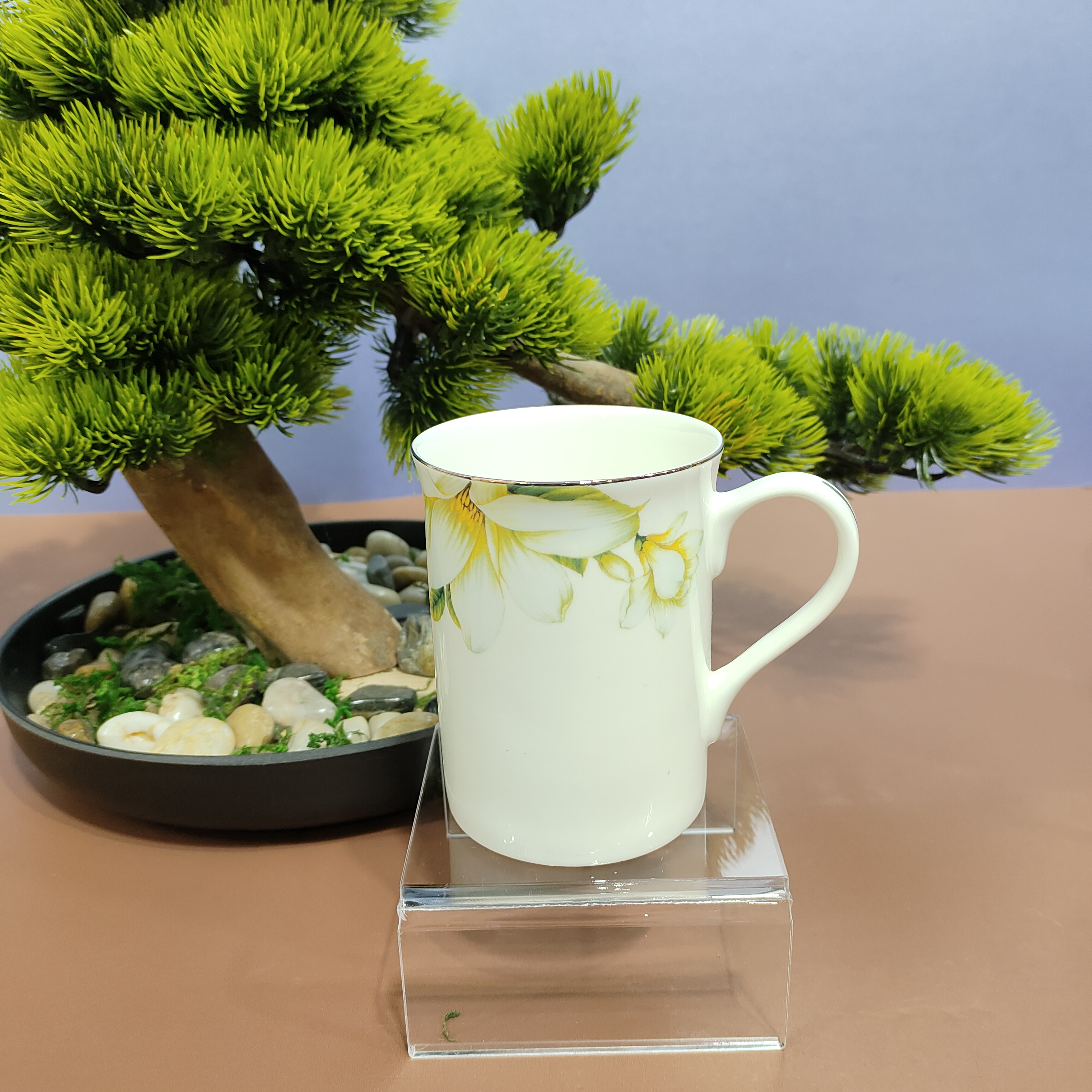 陶瓷宫廷直口杯创意水杯