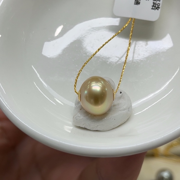 海水珍珠18K金镶嵌颈饰11-12mm 21号 