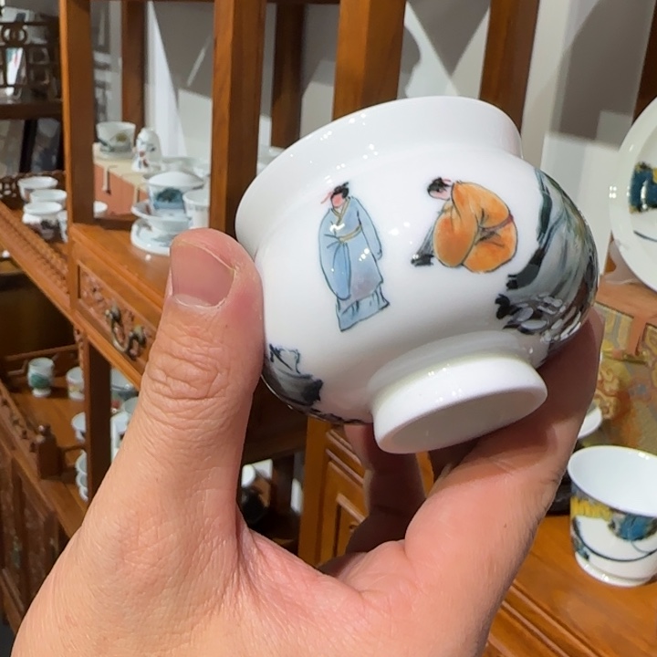 瓷片陶瓷艺术 陶瓷手绘