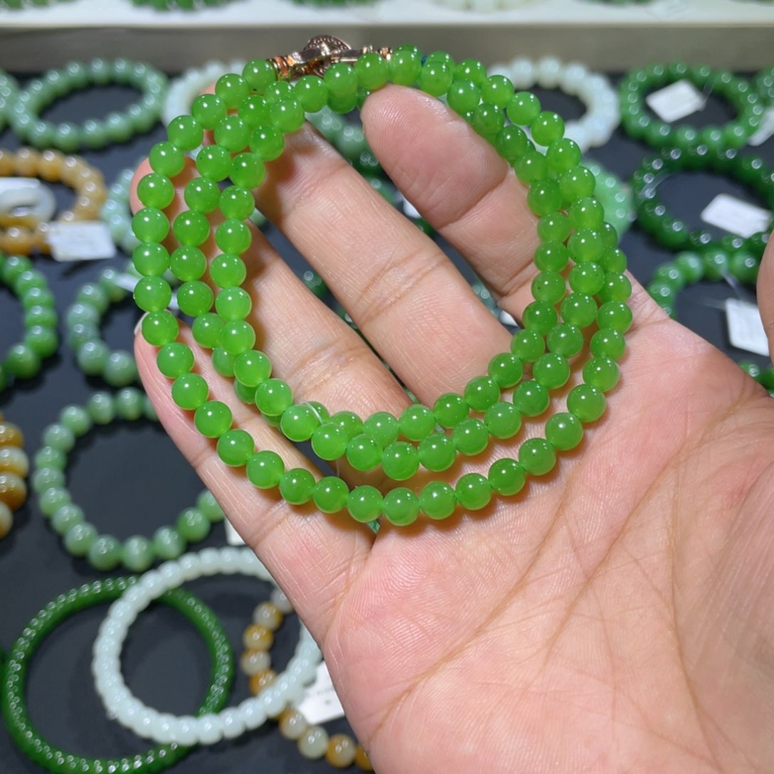 和田玉手链未镶嵌伊**单