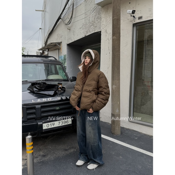 爱唯依（F）-观想空间！飞行员休闲宽松羽绒服（JJ71626#）JVV