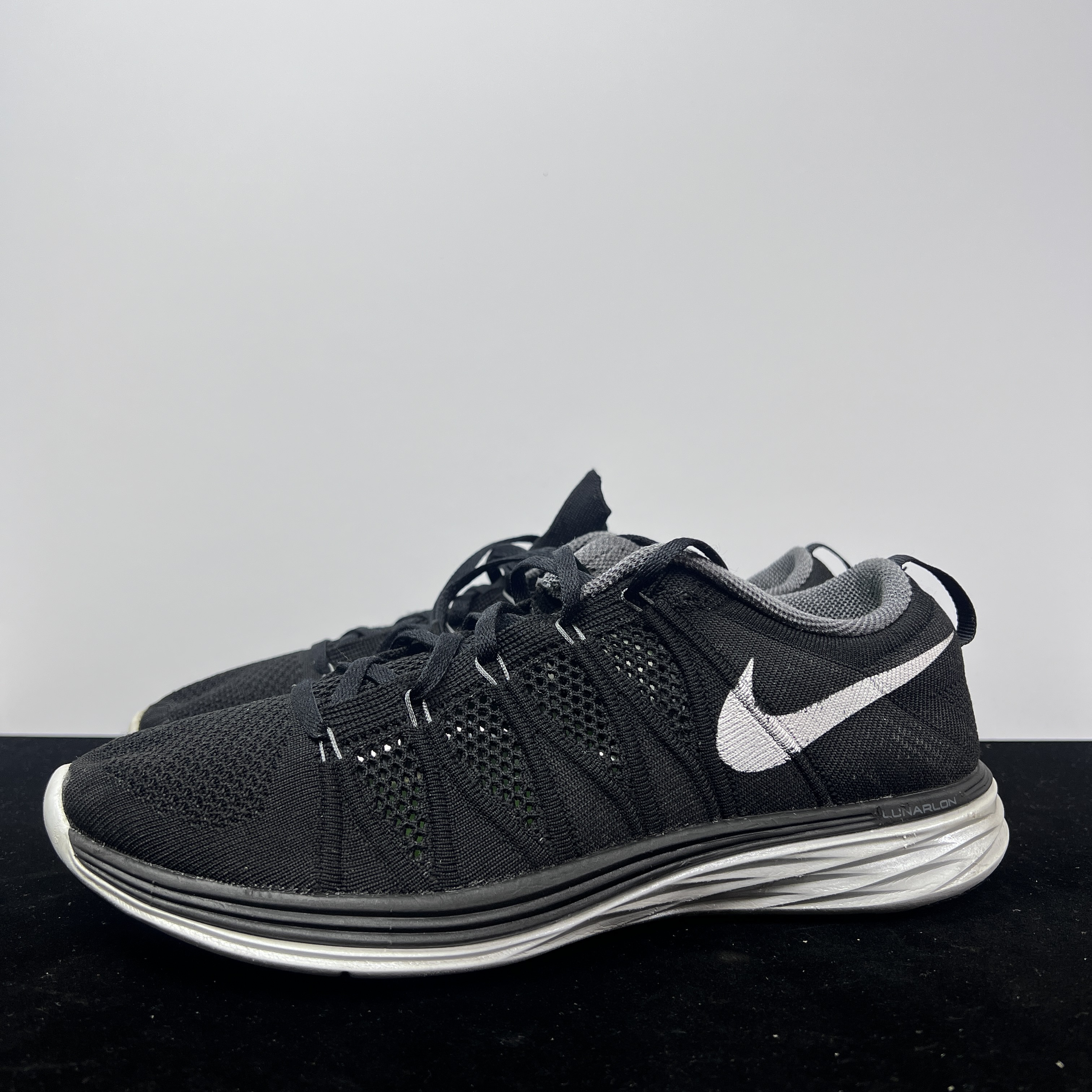 95新 MM6 42.5码/内长270 Flyknit✖️Lunar1 黑白色 跑步鞋透气