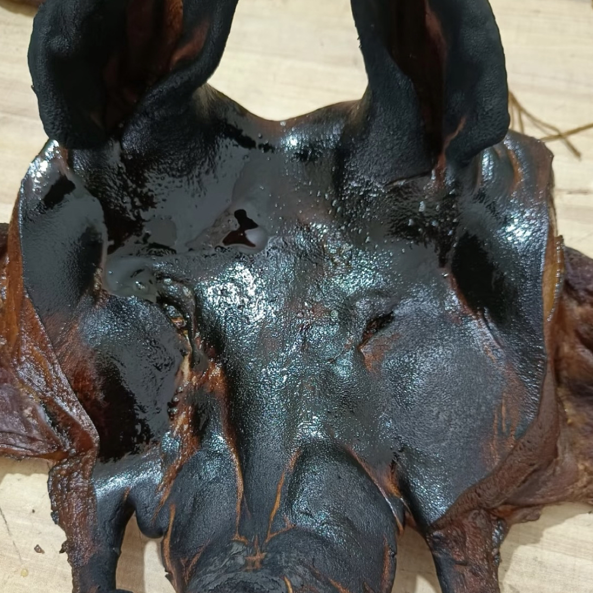 恩施特产正宗柴火烟熏前腿五猪头老腊肉风味好吃肥瘦可选