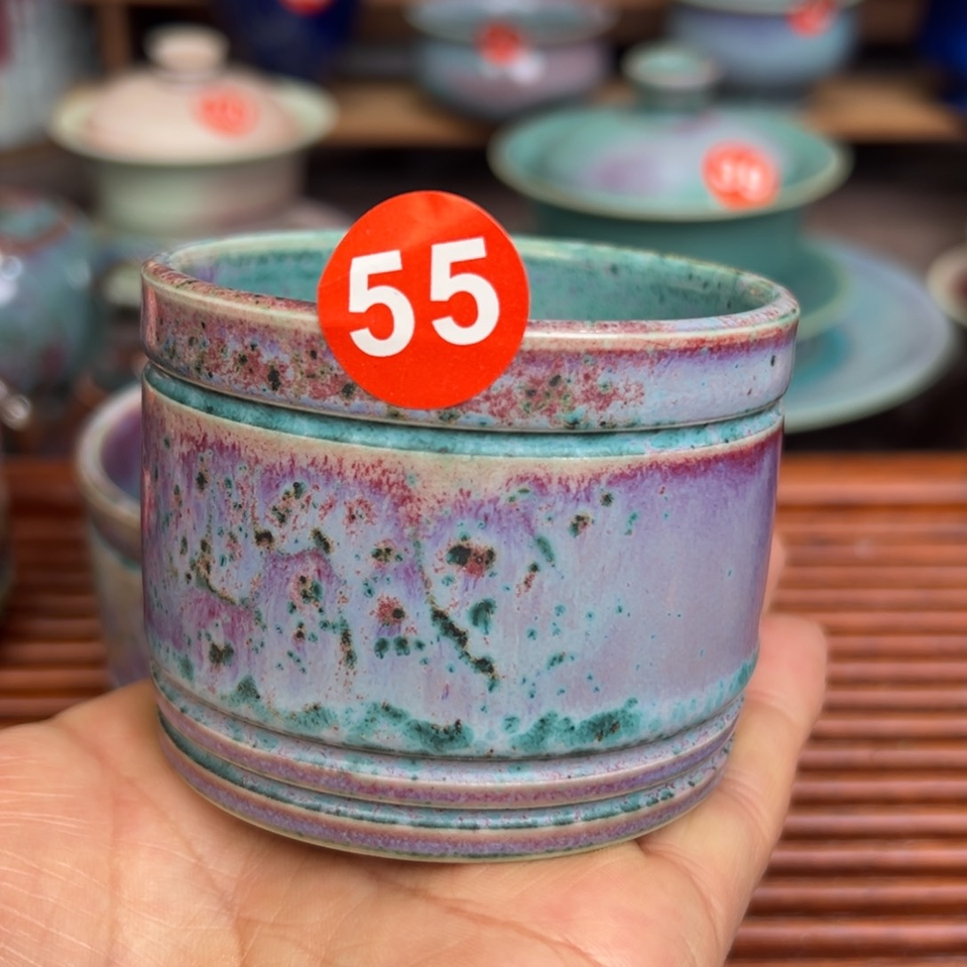 手工制作钧窑茶器